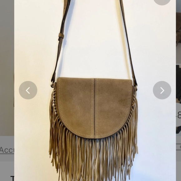 Zara Suede Leather Crissbody Bag With Fringes 🤎Rare Bag and Beautiful Design 🤎 - Picture 2 of 5